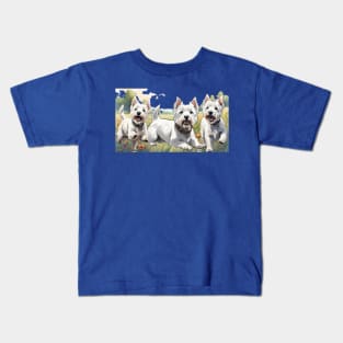 Westies Terrier Kids T-Shirt